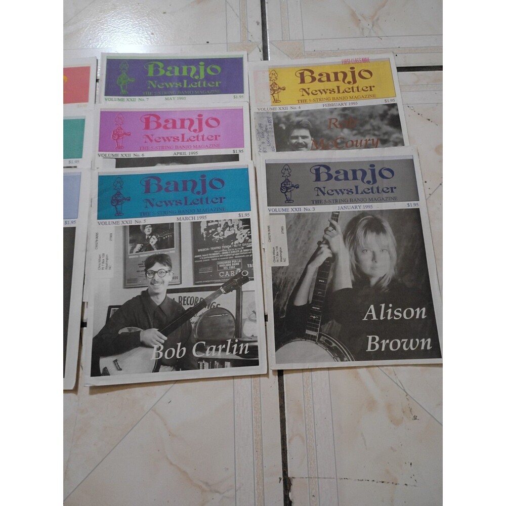 1995 Lot of 11  Banjo Newsletter (not including Oct) 5-String Vintage Magazine - Picture 3 of 3